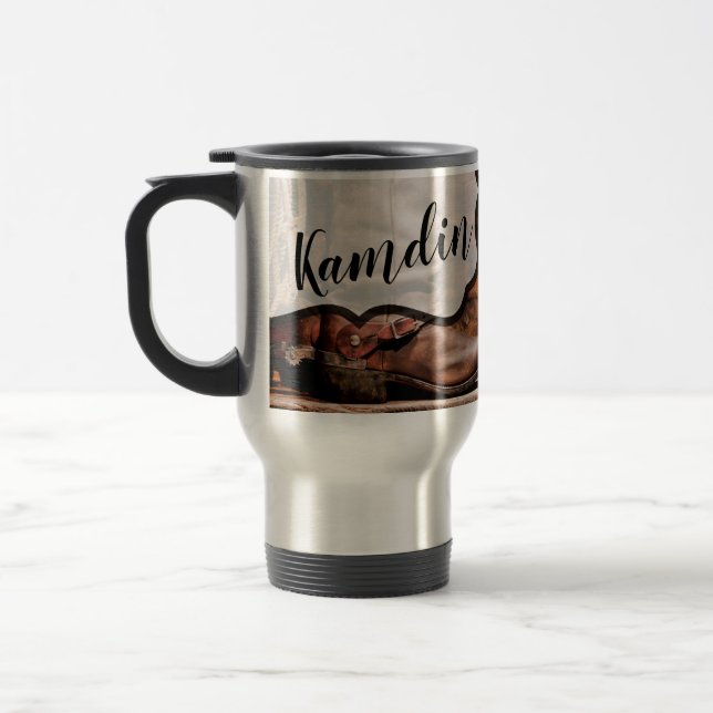 Térmica Caneca personalizada de 15 onças Cowboy Boots Barn (Esquerda)