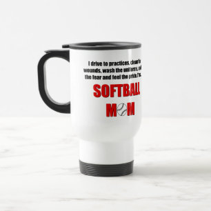 Térmica Caneca personalizada mamã do softball