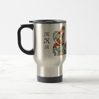 Térmica Caneca pessoal das citações do monograma da