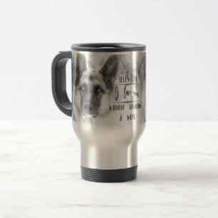 Térmica Caneca preto e branco da tipografia do german