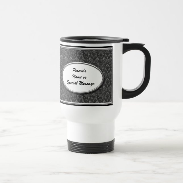 Térmica Caneca preto e branco personalizada da festa de (Direita)