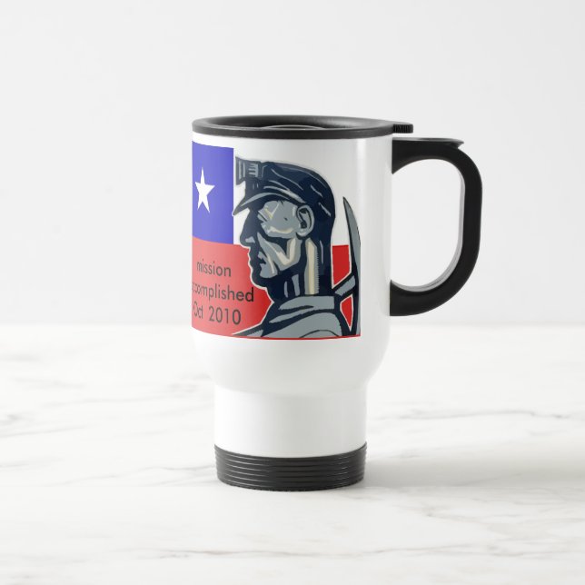 Térmica caneca realizada da missão dos mineiros do (Direita)