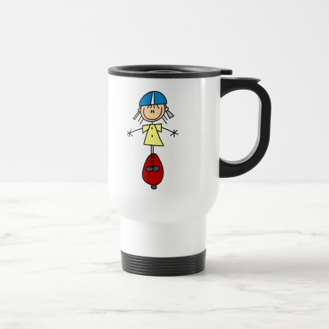 Térmica Caneca Skateboarder com Desenho Simples (Direita)