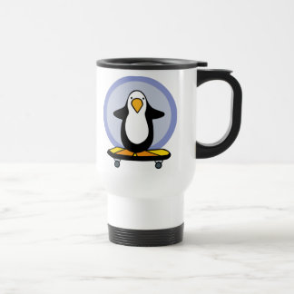 Térmica Caneca Skateboarding do pinguim
