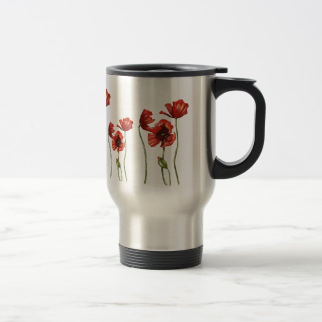 Térmica Caneca vermelha do Thermal da papoila (Direita)