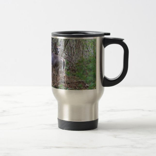 Térmica Cervos que olham sobre a caneca do ombro (Direita)