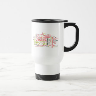 Térmica Círculos da caneca central sul da palavra das