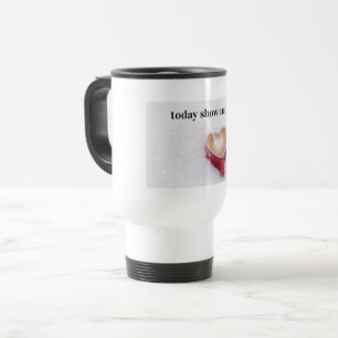 Térmica coração hoje mostra caneca 