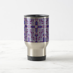 Térmica Cruz psicadélico caneca isolada
