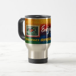 Térmica desfrute hoje...preocupe-se amanhã slogan caneca d