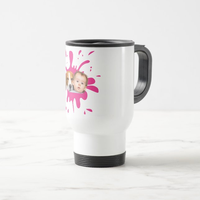 Térmica Design da sua própria caneca de fotos do bebê (Frente Esquerda)