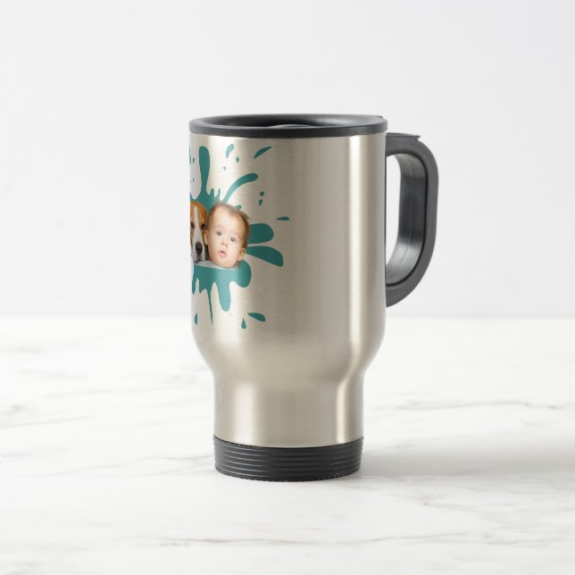 Térmica Design da sua própria caneca de fotos do bebê (Frente Esquerda)