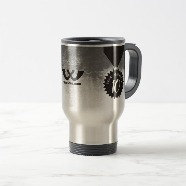 Térmica Empregado caneca do prêmio do aniversário do marco (Frente Esquerda)