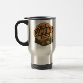 Térmica Encontre acampamento perto de mim - Caneca de viag