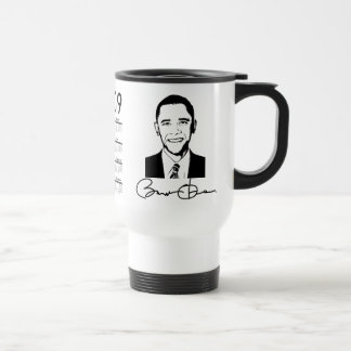 Térmica Esboço de Barack Obama - caneca de Traval