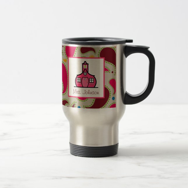 Térmica Escola Paisley da caneca do professor (Direita)
