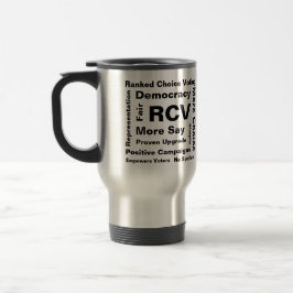Térmica Escolha Classificada Palavras de Votação caneca de