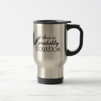 esta é provavelmente caneca de café do bourbon