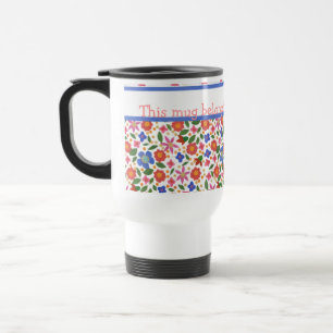 Térmica Estilo de Arte Folclórica bonito na Caneca de viag