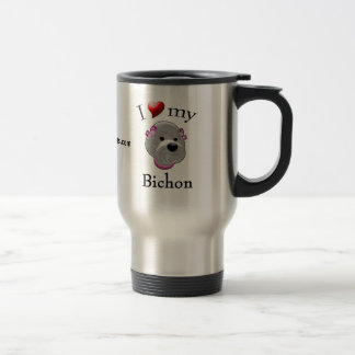 Térmica Eu amo minha caneca de Bichon