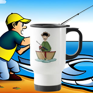 Térmica Eu preferencialmente estar pescando caneca de viag