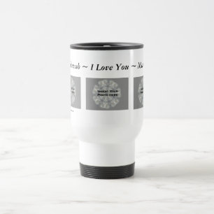 Térmica Eu te amo caneca customizável da imagem da foto