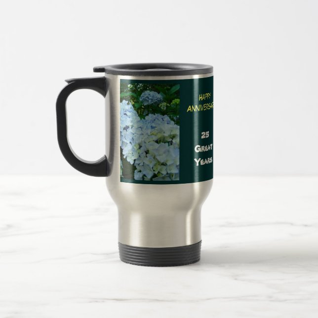 Térmica Feliz Aniversário! Caneca de café presente 25 Anos (Esquerda)