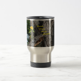 Térmica Flor da caneca de viagem… onde você é plantado