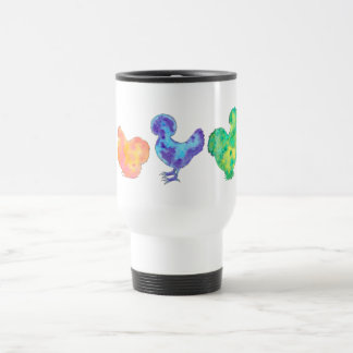Térmica galinha de 5 aguarelas na caneca