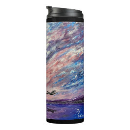 Térmica Garrafa de água à noite violeta