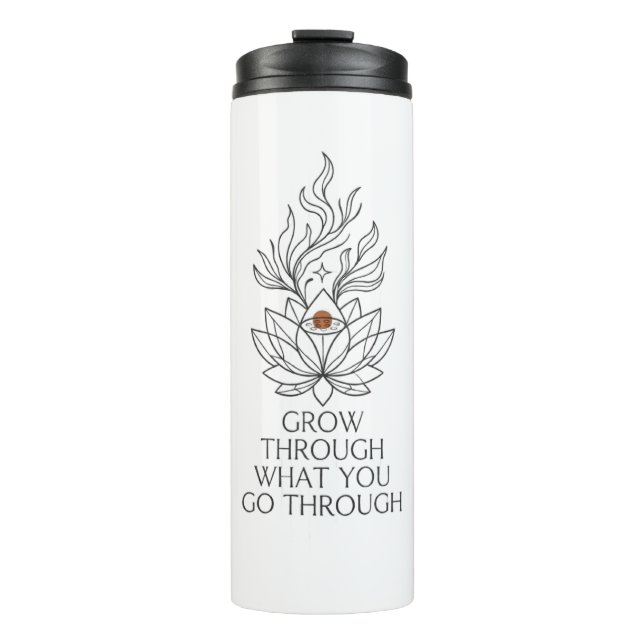 Térmica Garrafa de Água com Citação Inspiradora (Frente)