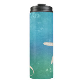 Térmica Garrafa de água da estrela do mar isolada