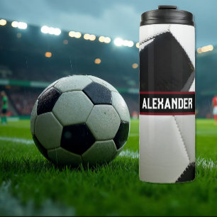 Térmica Garrafa de Água de Futebol Personalizada Com Nome