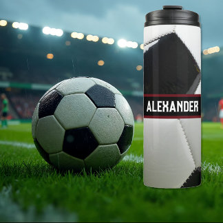 Térmica Garrafa de Água de Futebol Personalizada Com Nome