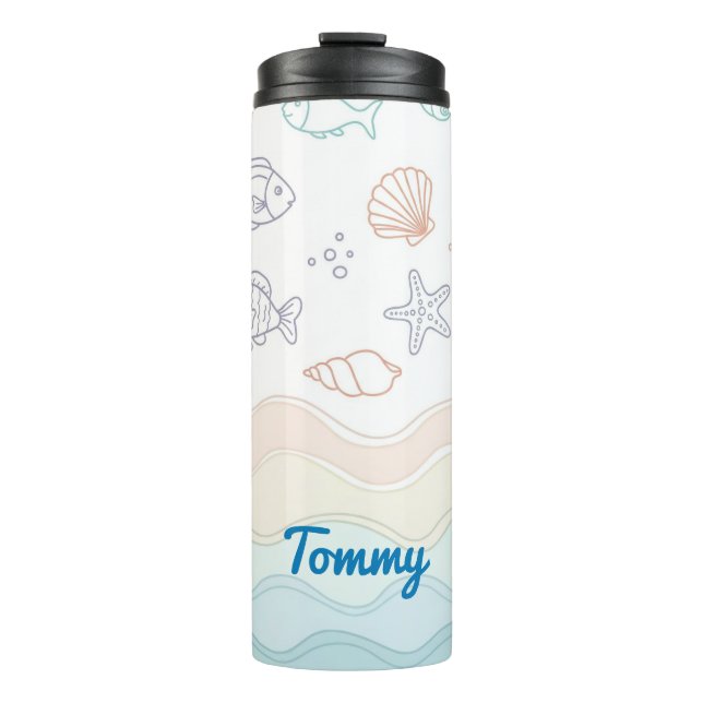Térmica Garrafa de Água Personalizada para Crianças – Tema (Frente)
