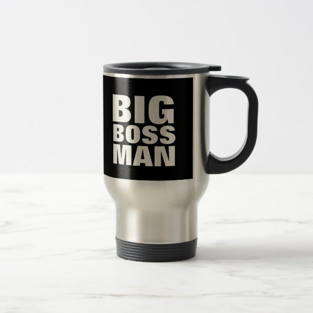 Térmica GRANDE CHEFE, Caneca de café engraçada (Direita)