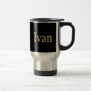 Térmica IVAN Nome-Marcou a caneca do bebendo do presente