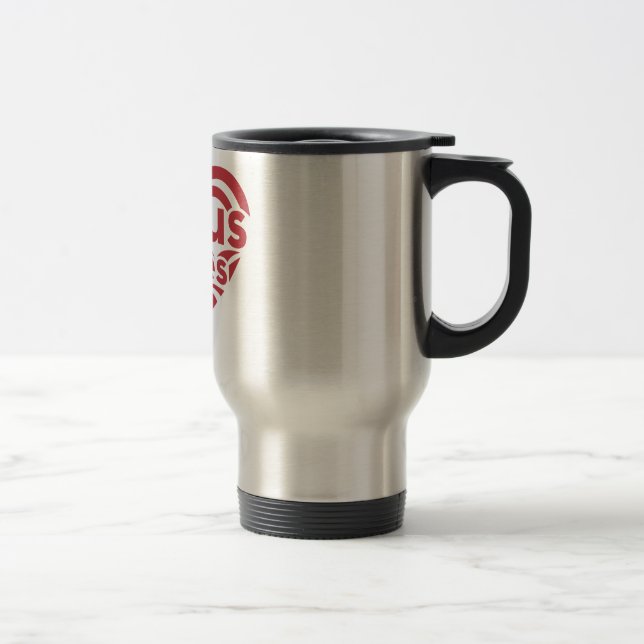 Térmica Jesus ama-me caneca (Direita)