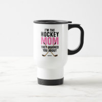 Mamã do hóquei advertiram-no sobre a caneca