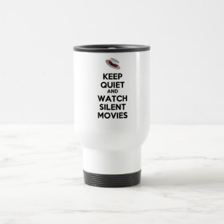 Térmica Mantenha o silêncio e olhe a caneca dos filmes