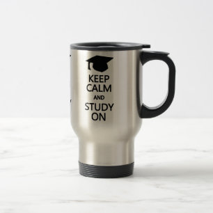 Térmica Manter Calmo e Estudo na caneca - escolha estilo, 