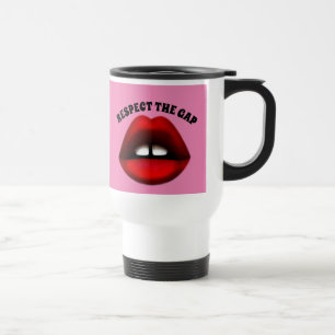 Térmica Menina de Dente Separado, Caneca de Café para Viag