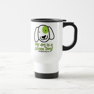 Térmica Meu melhor amigo é cão verde uma caneca isolada