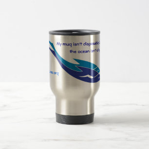 Térmica Minha caneca não é descartável - caneca de viag