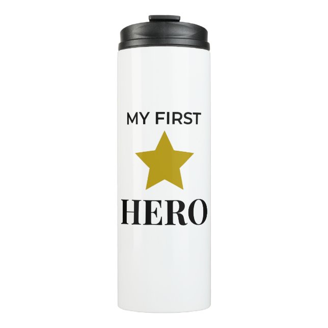 Térmica Minha Primeira Garrafa de Água do Herói – Presente (Frente)