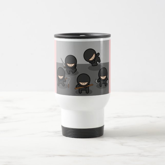 Térmica Miúdos da caneca de viagem/adolescentes - rosa de (Centro)