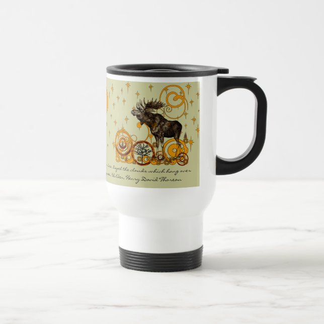 Térmica Moose Caneca de cerveja-Walden, Henry David Thorea (Direita)