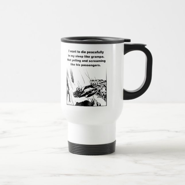Térmica Morra Tranquilamente Enquanto Durmo Caneca de Viag (Direita)