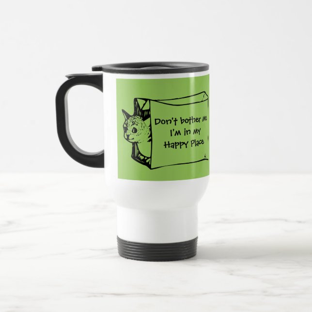 Térmica Não me incomode gato em uma caneca do saco para (Esquerda)