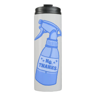 Térmica Não, Obrigado. Humor Sassy de Garrafa de Spray